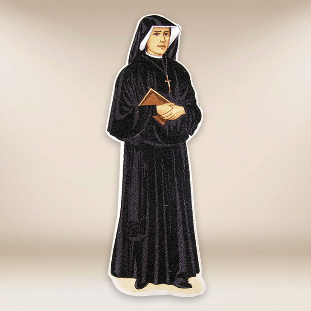 Application brodée Sainte Faustine