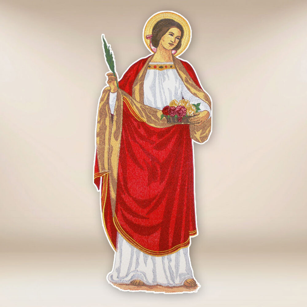Application brodée Sainte Dorothée