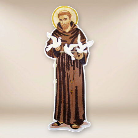 Application brodée Saint François