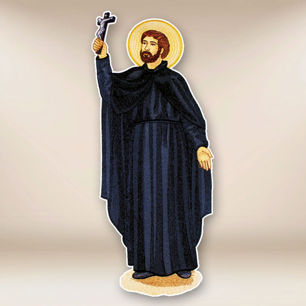Application brodée Saint François-Xavier