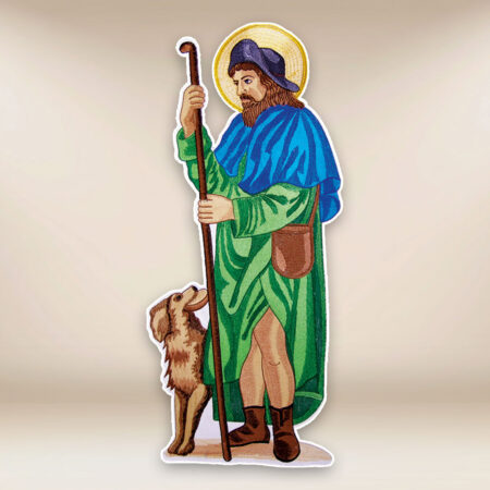 Application brodée Saint Roch