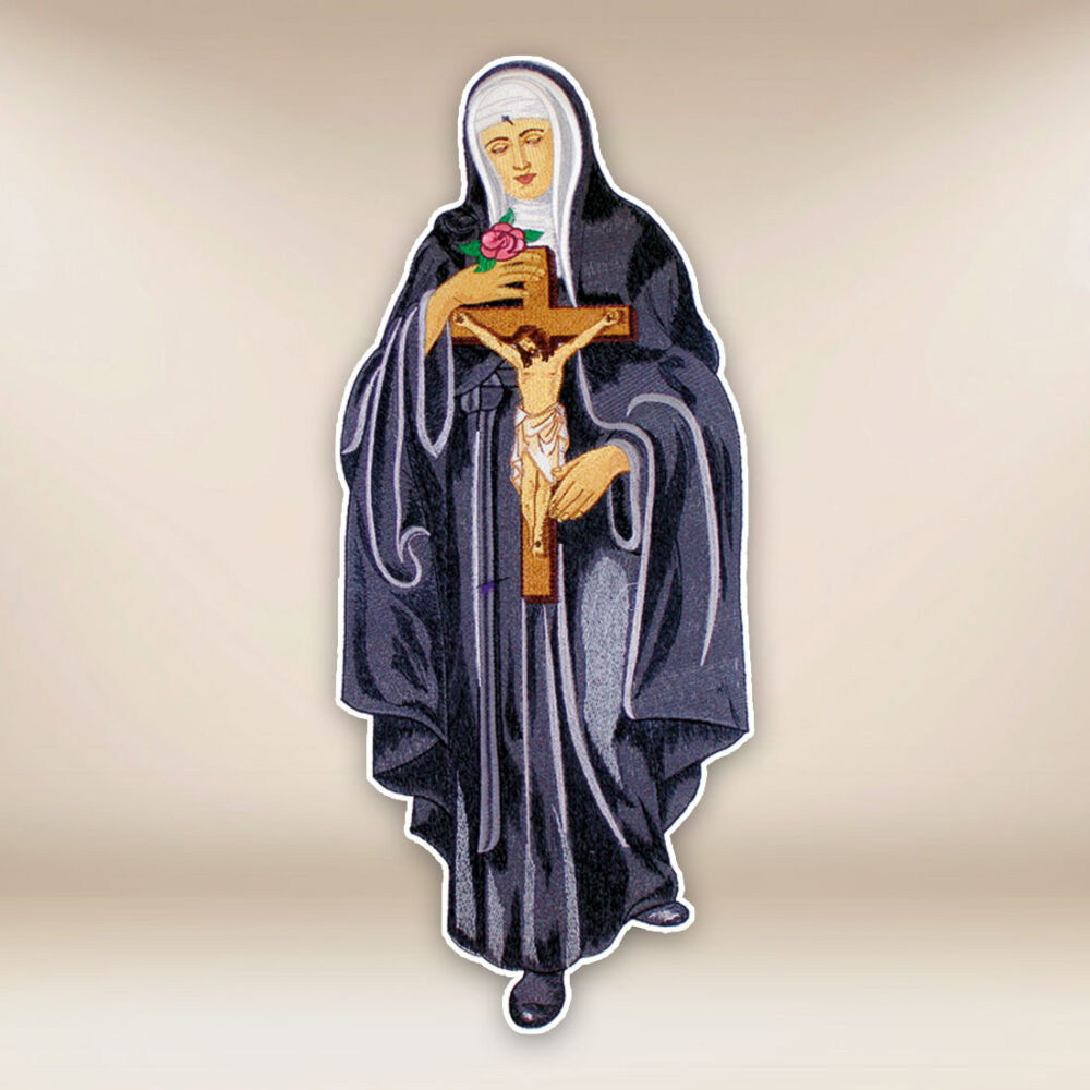 Application brodée Sainte Rita