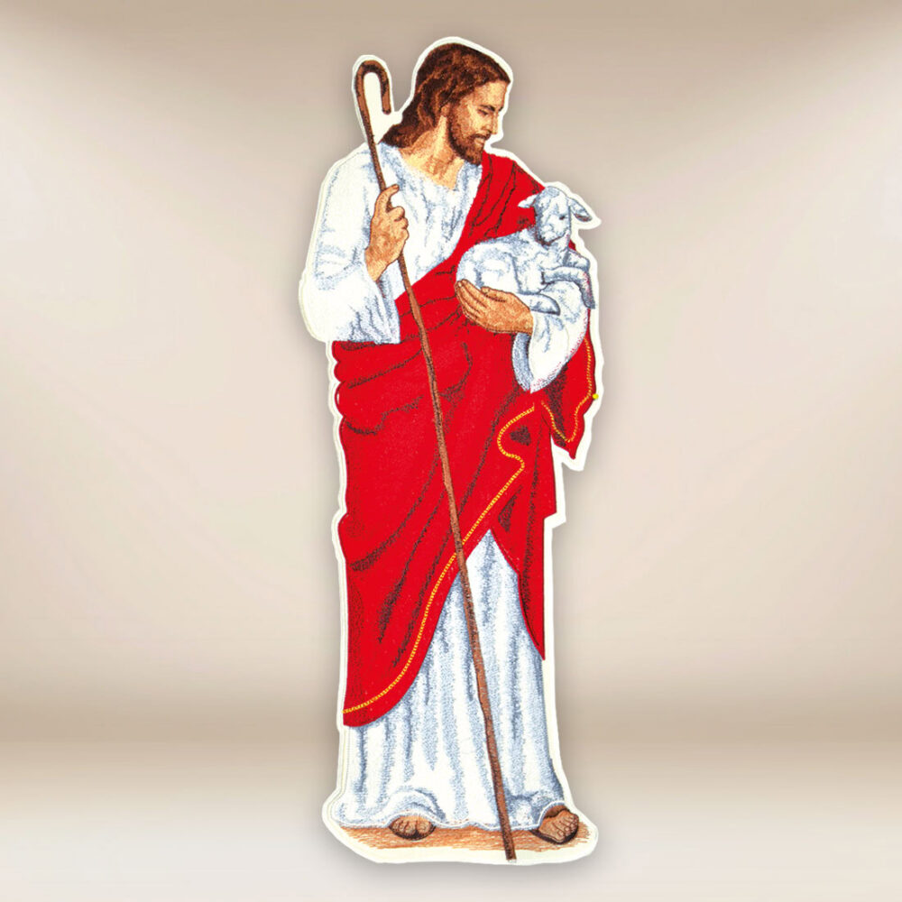 Application brodée Jésus Bon Pasteur