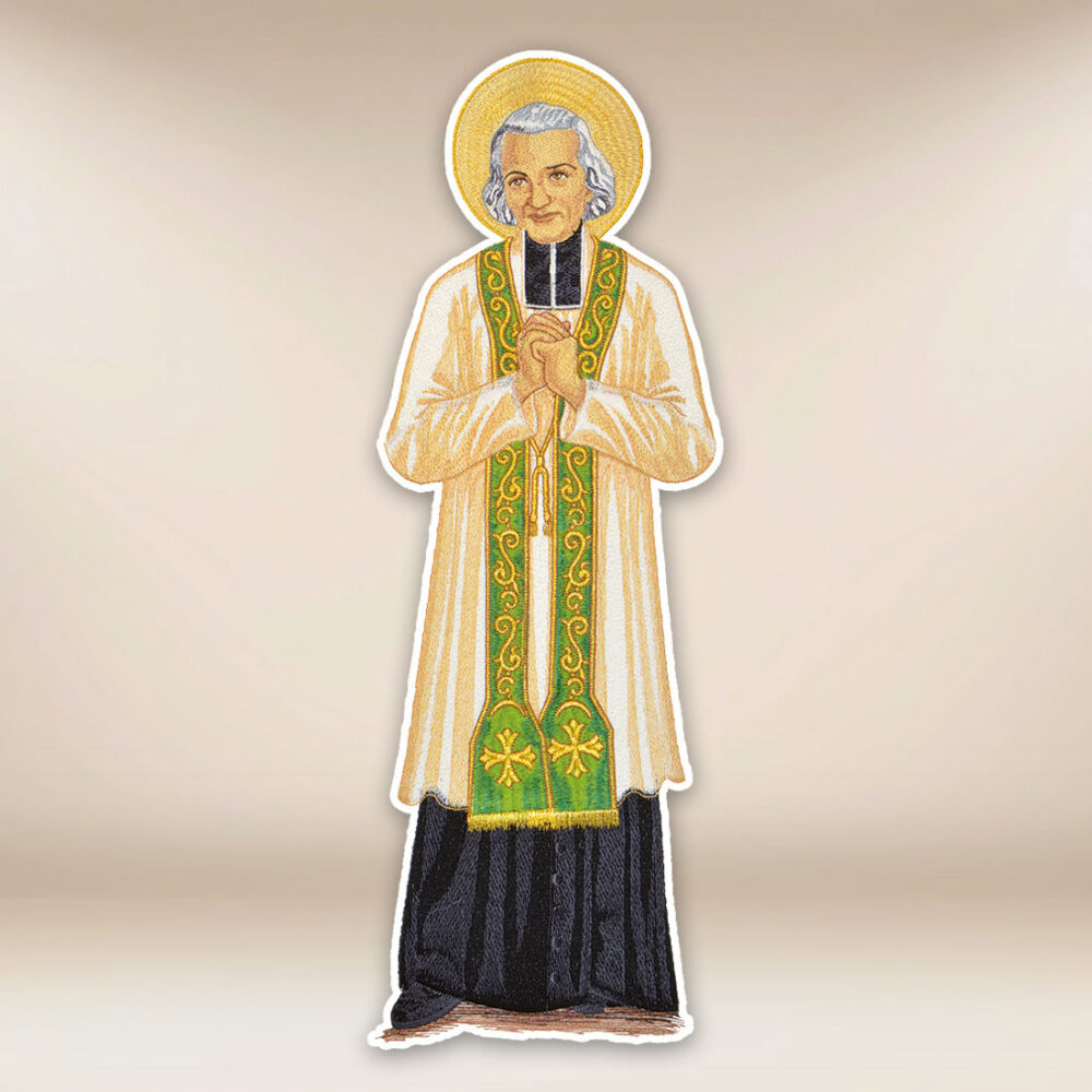 Application brodée "Saint Jean-Marie Vianney"