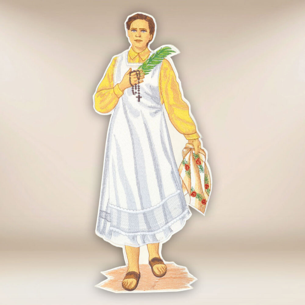 Application brodée Sainte Karolina