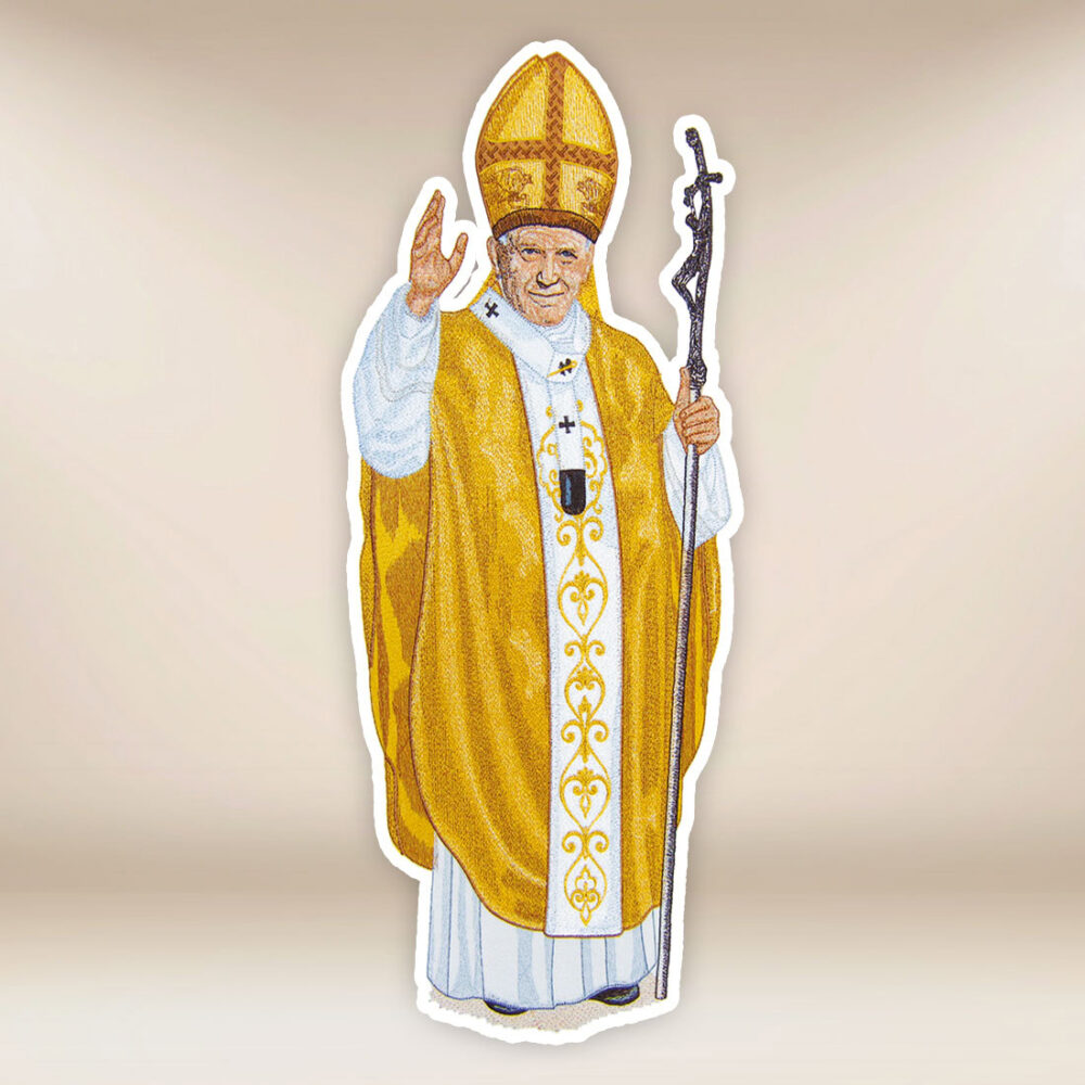 Application brodée Saint Jean-Paul II