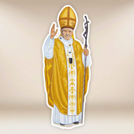 Application brodée Saint Jean-Paul II