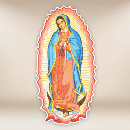 application brodée Mère de Dieu de Guadalupe