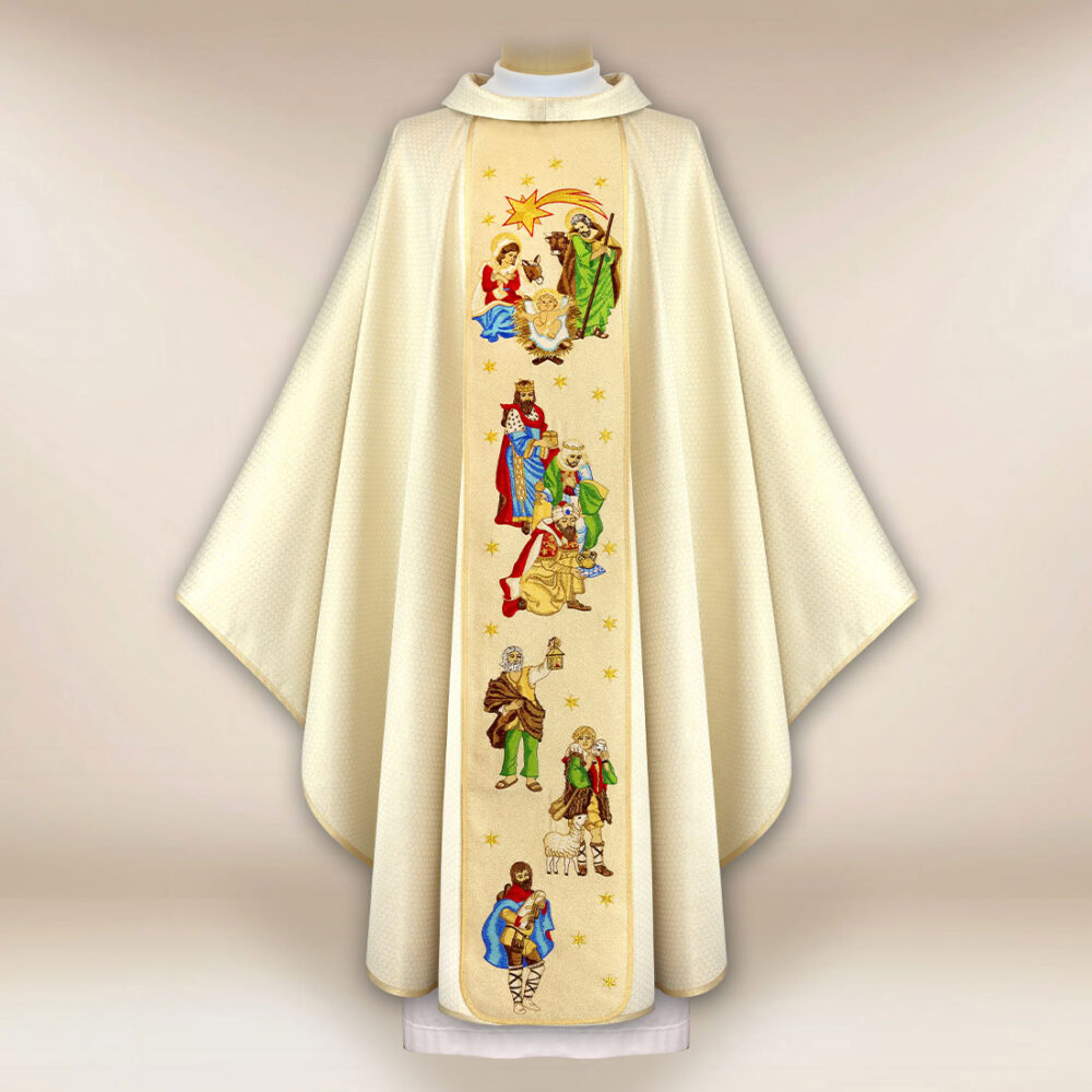 Chasuble brodée pour Noël