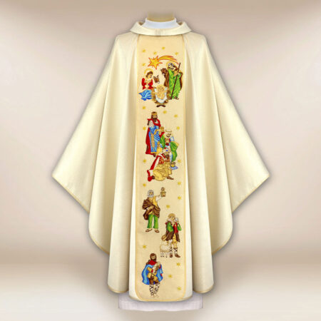 Chasuble brodée pour Noël