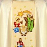 Chasuble brodée pour Noël