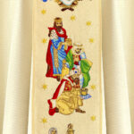 Chasuble brodée pour Noël