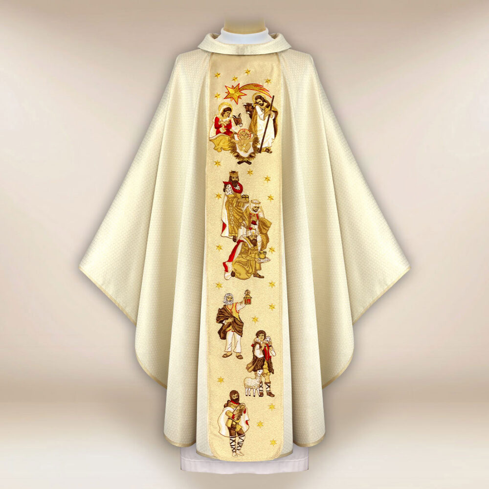Chasuble brodée pour Noël
