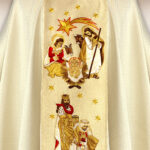 Chasuble brodée pour Noël