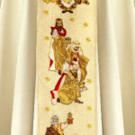 Chasuble brodée pour Noël