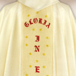 Chasuble brodée pour Noël