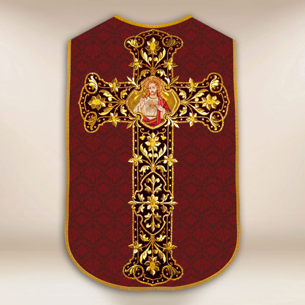 Chasuble romaine réplique Cœur de Jésus