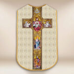 Chasuble romaine réplique écru Cœur de Jésus