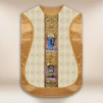 Chasuble romaine réplique écru Cœur de Jésus