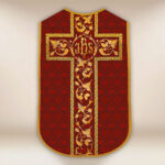 Chasuble romaine réplique rouge IHS