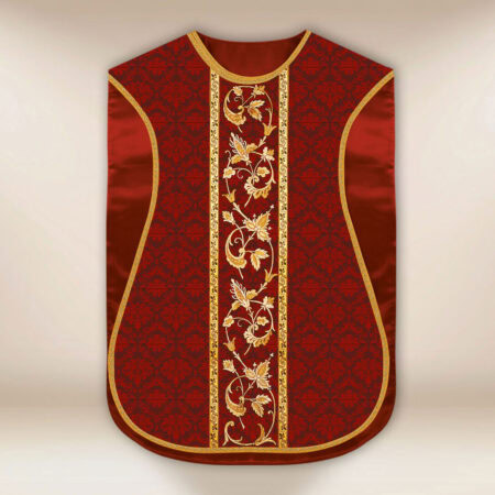 Chasuble romaine réplique rouge IHS