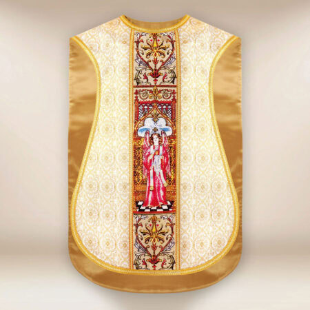 Chasuble romaine réplique écru La Dernière Cène
