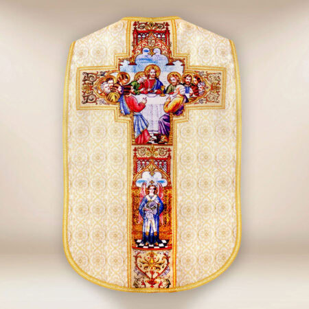 Chasuble romaine réplique écru La Dernière Cène