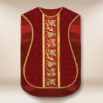 Chasuble romaine réplique rouge IHS