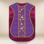 Chasuble romaine réplique violette IHS