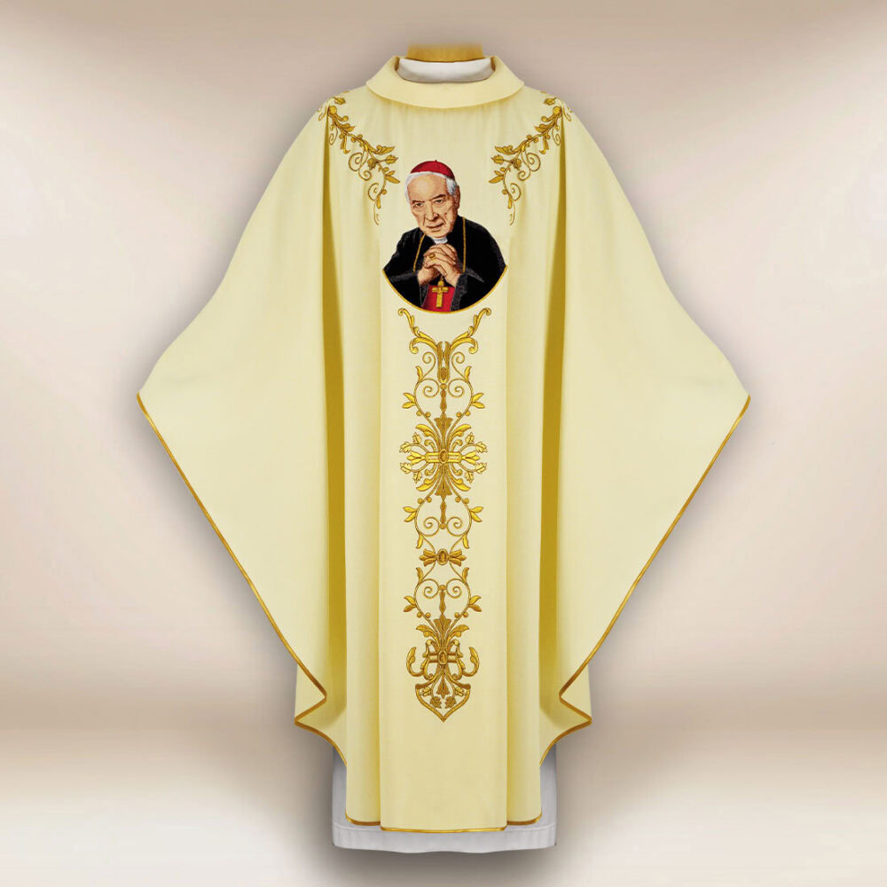 Chasuble brodée Primat du Millénaire Stefan Wyszyński