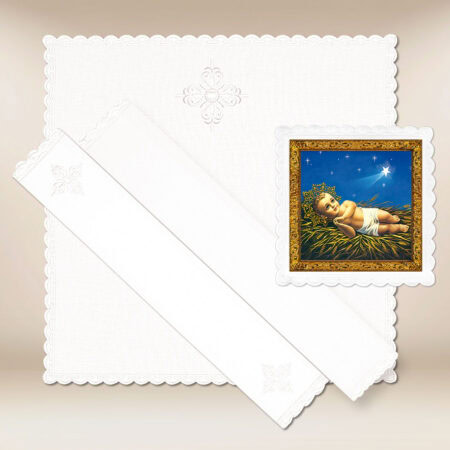 Linge de calice avec le motif de l’Enfant Jésus