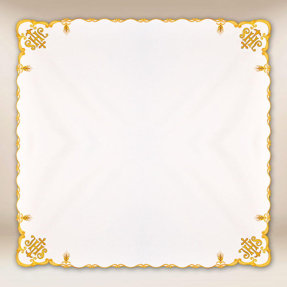 Serviette brodée de dimensions 95cm× 95cm