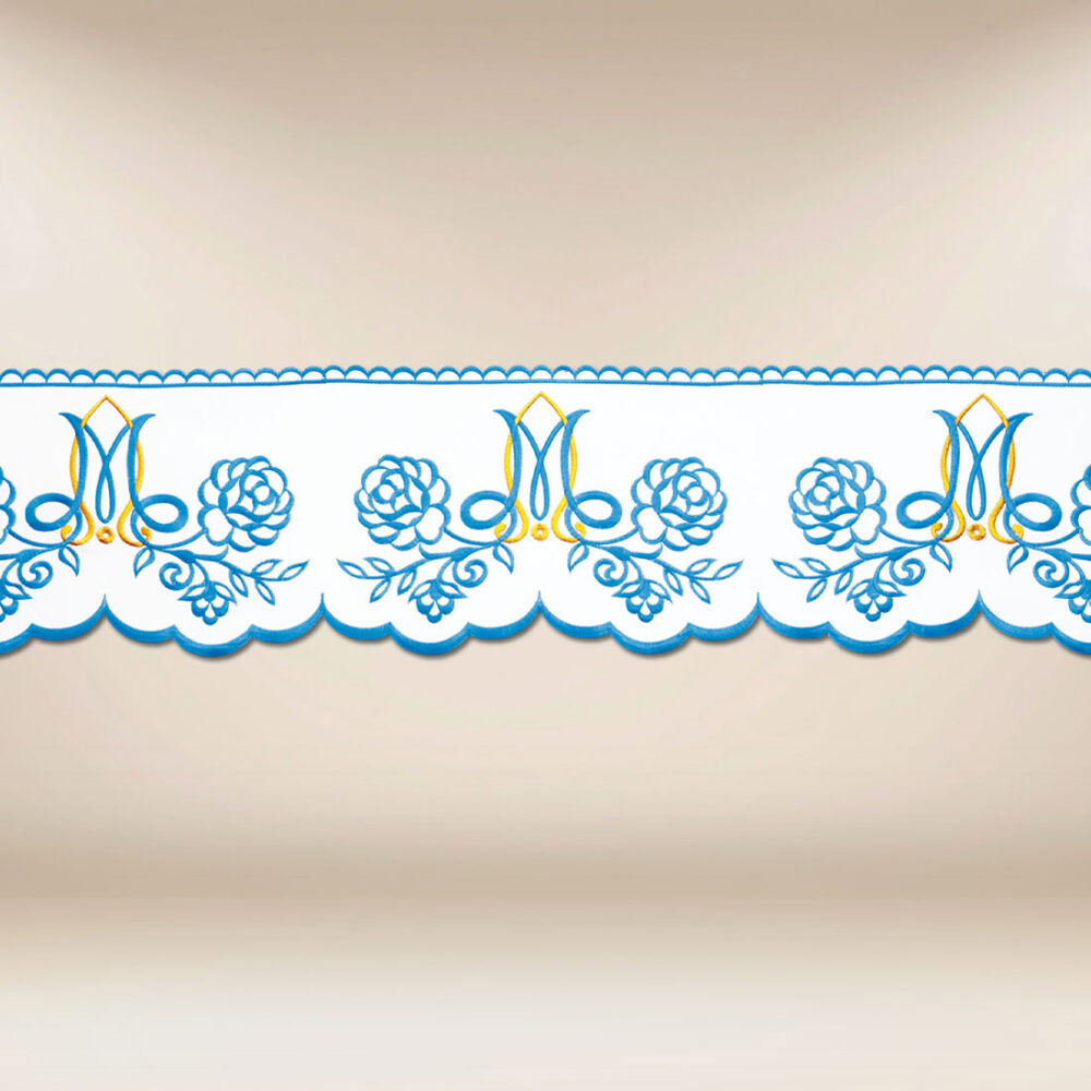 Dentelle brodée mariale