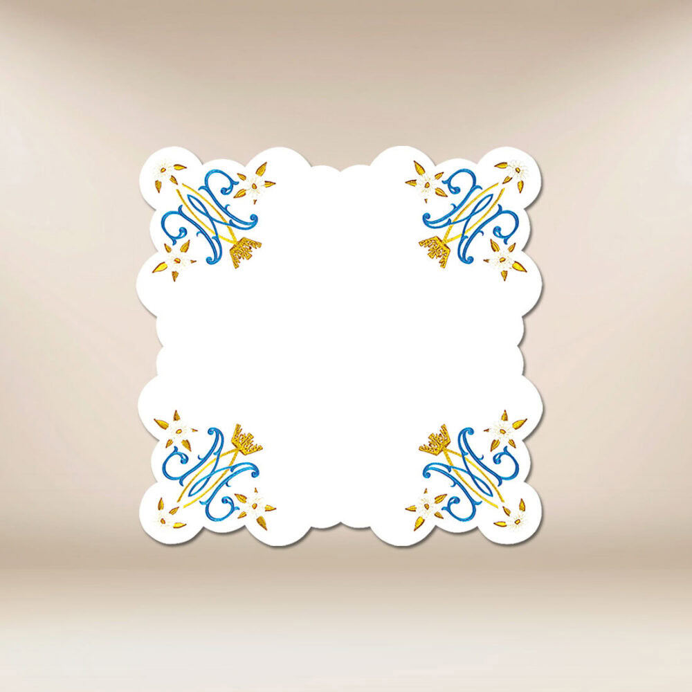 Linge d’autel liturgique Marial 45cmx45cm