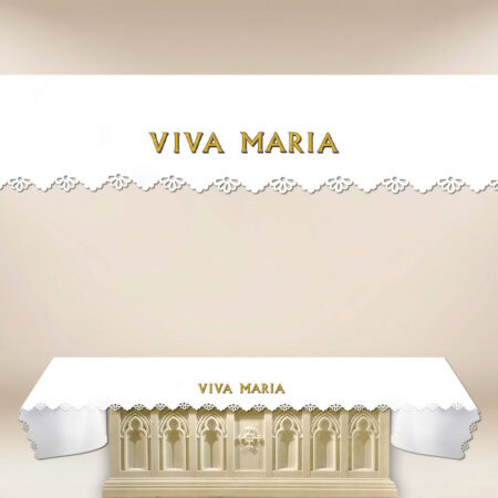 Nappe d’autel ajourée « Viva Maria »