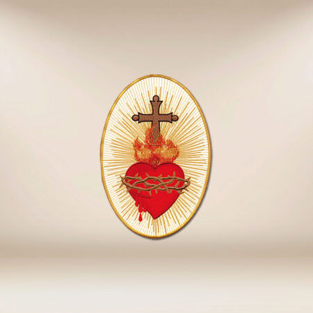 Application brodée Cœur de Jésus