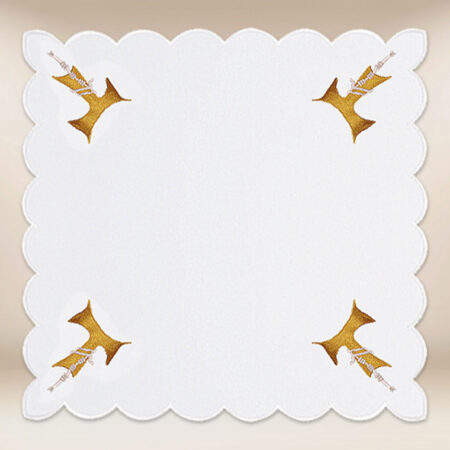 Serviette brodée Franciscaine 110X110