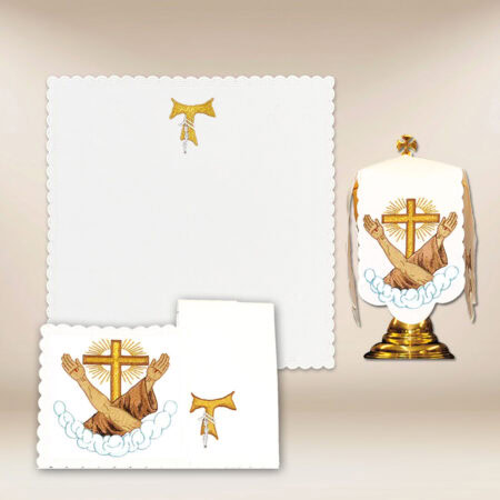 Ensemble de linge de calice Franciscain