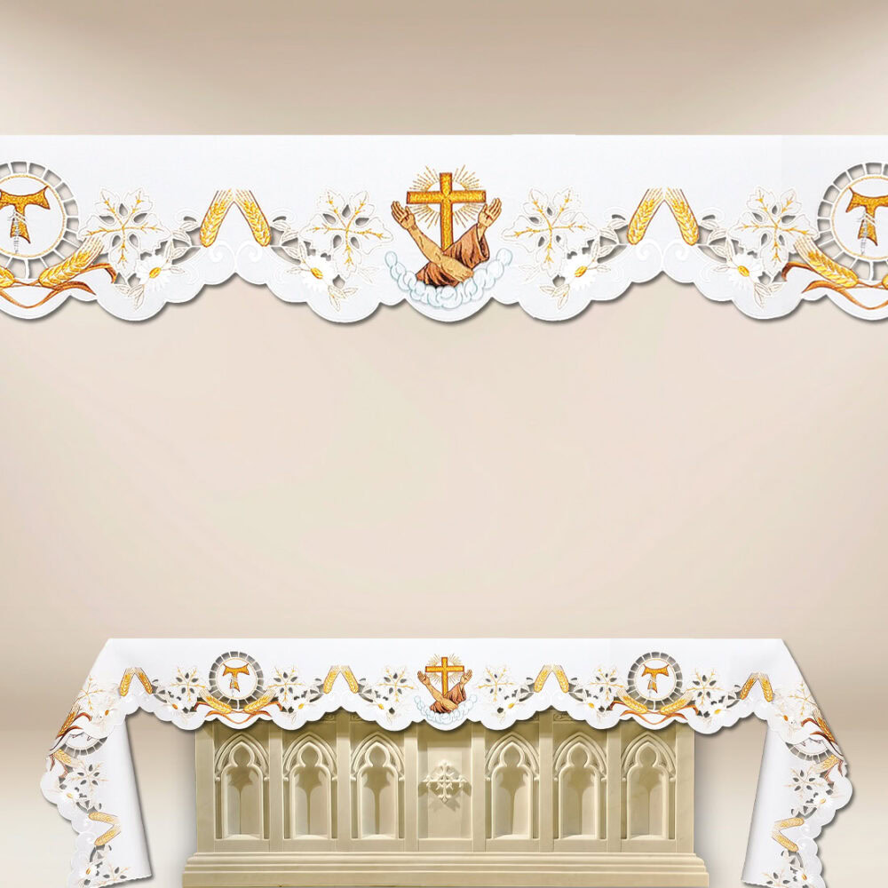 Nappe brodée Franciscain