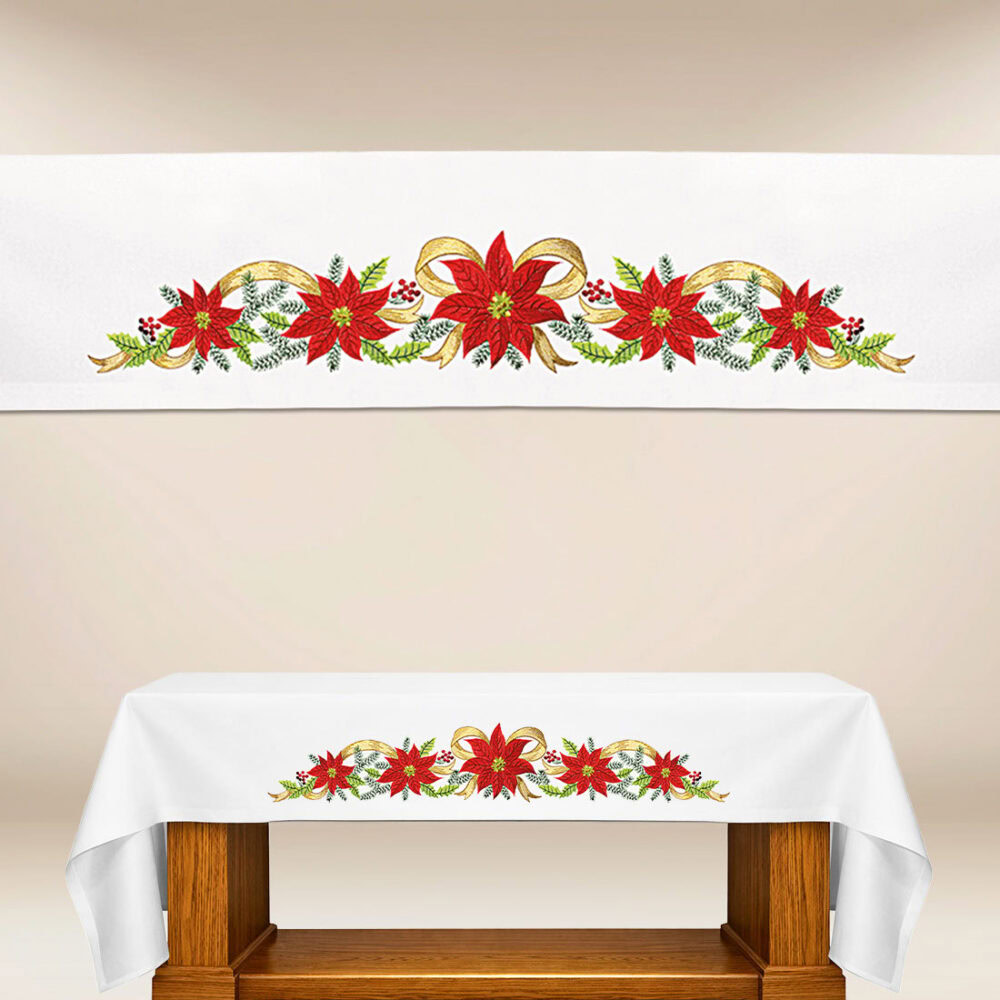 Nappe brodée Sainte Famille