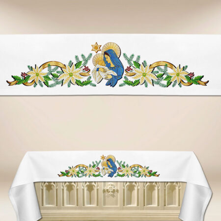nappe d’autel avec broderie