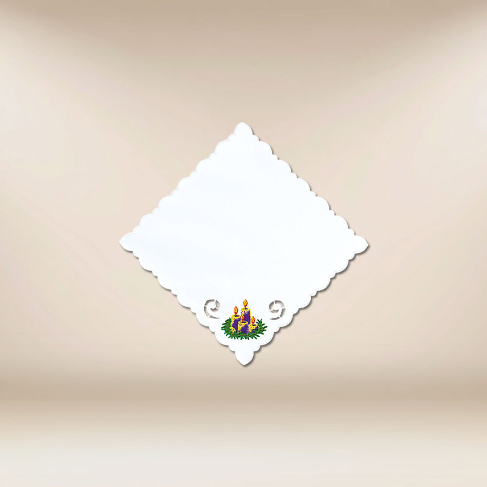 Serviette brodée de l’Avent 32×32