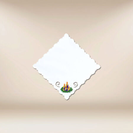 Serviette brodée de l’Avent 32×32