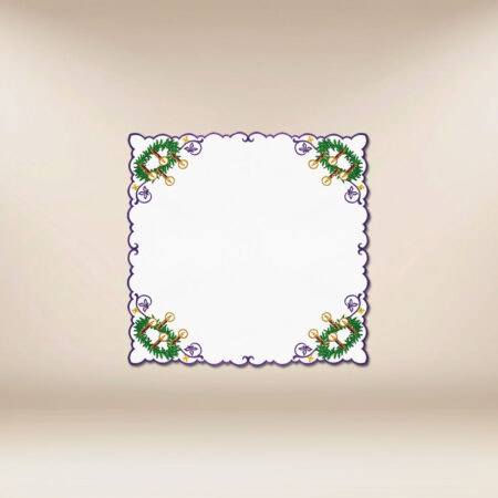Serviette brodée avent