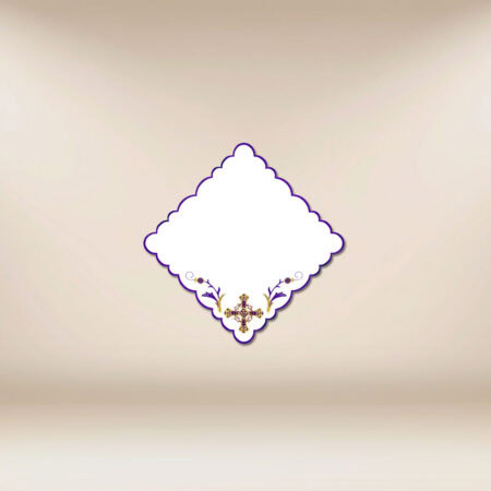 Serviette brodée de Carême