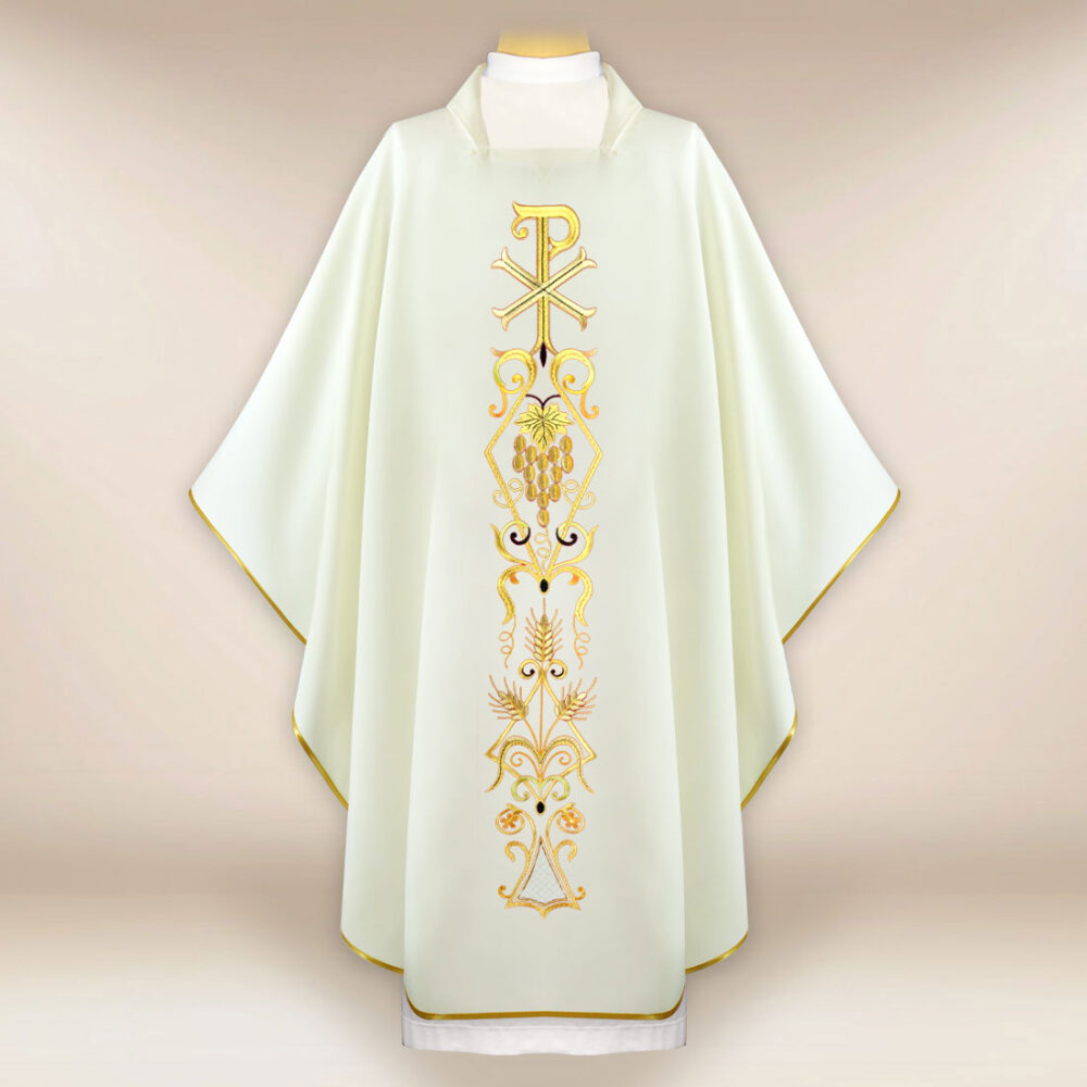 Chasuble liturgique PX écru