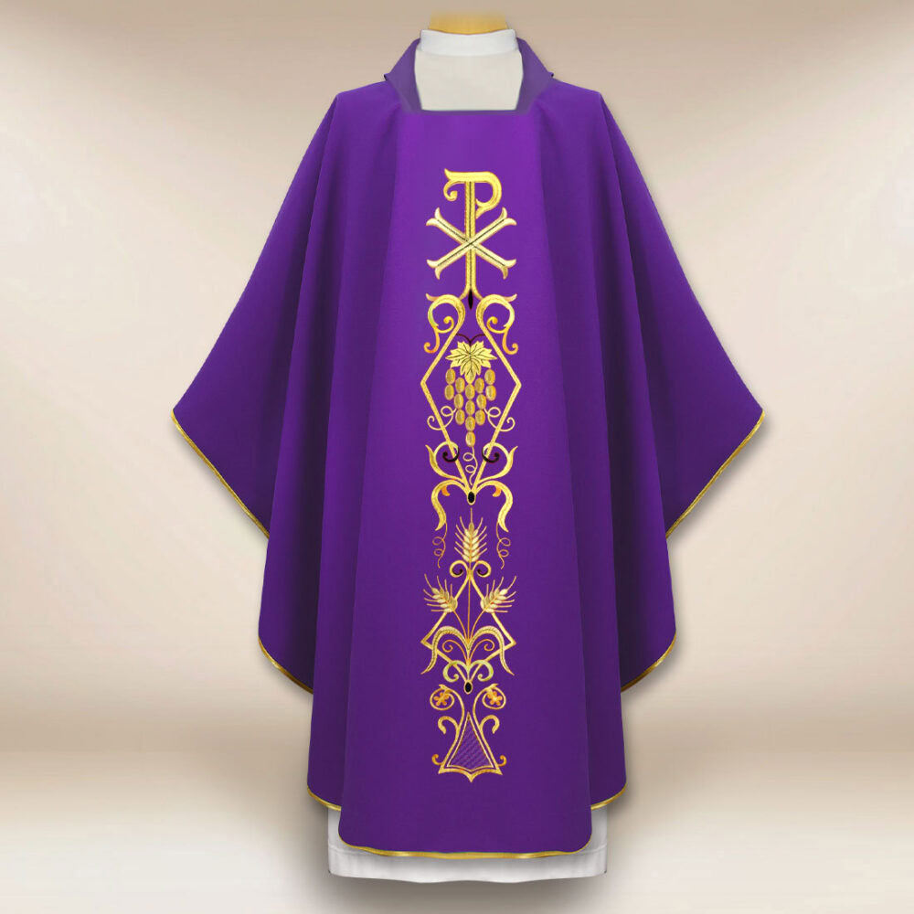Chasuble liturgique PX violette