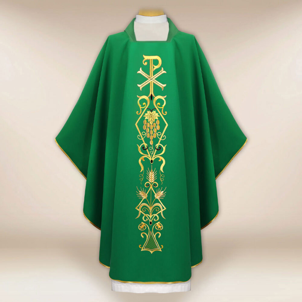 Chasuble liturgique PX vert