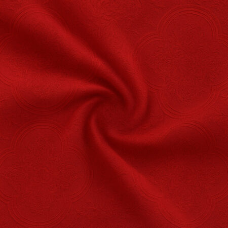 tissu jacquard rouge