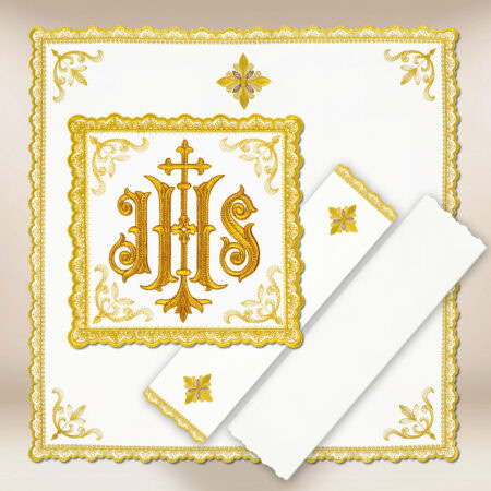 Linge de calice Gold IHS